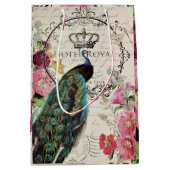 Peacock- en lentbloemen medium cadeauzakje (Voorkant)