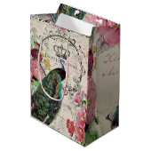 Peacock- en lentbloemen medium cadeauzakje (Voorkant Gekanteld)