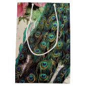 Peacock- en lentbloemen medium cadeauzakje (Achterkant)