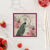 Peacock- en lentbloemen servet (Insitu)