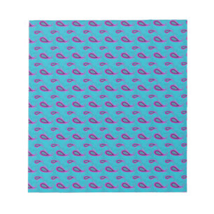 Peacock en Magenta Paisley Patroon Notitieblok