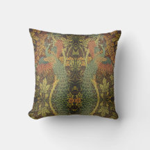 Peacock en oakleaf florale Victoriaans jacquard