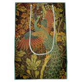 Peacock en oakleaf florale Victoriaans jacquard Medium Cadeauzakje (Achterkant)