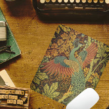 Peacock en oakleaf florale Victoriaans jacquard
