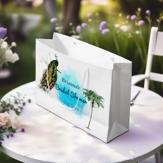 Peacock en Palm Vrijgezellenfeest Groot Cadeauzakje
