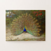 Peacock en Peacock Vlinder, Kunstillustratie Legpuzzel (Horizontaal)