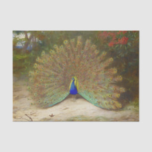 Peacock en Peacock Vlinder, Kunstillustratie Tissuepapier