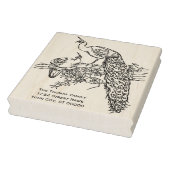 Peacock en Peahen op een Filiaalnaam Retouradres Rubberstempel (Stempel)