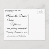 Peacock en pioenen door Hiroshige bruiloft Aankondigingskaart (Achterkant)