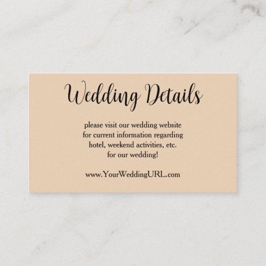 Peacock en pioenen door Hiroshige bruiloft Informatiekaartje (Achterkant)