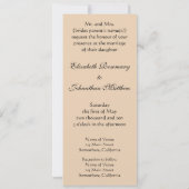 Peacock en pioenen door Hiroshige bruiloft Kaart (Achterkant)