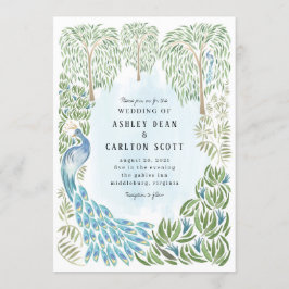 Peacock en uitnodiging tot het wekken van wilde br