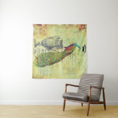 Peacock en urn wandkleed (In Situ (horizontaal))