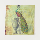 Peacock en urn wandkleed (Voorkant)