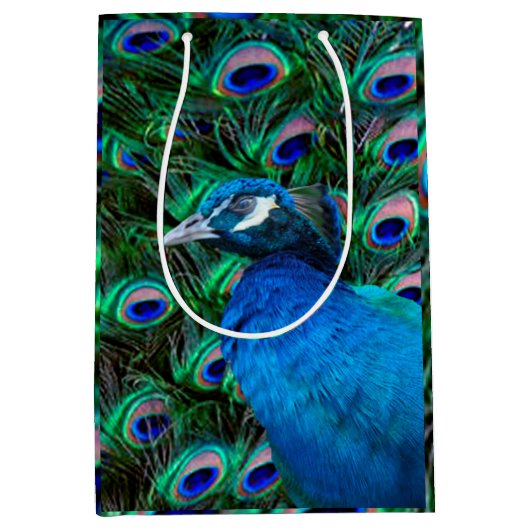 Peacock en Veer Medium Cadeauzakje (Voorkant)