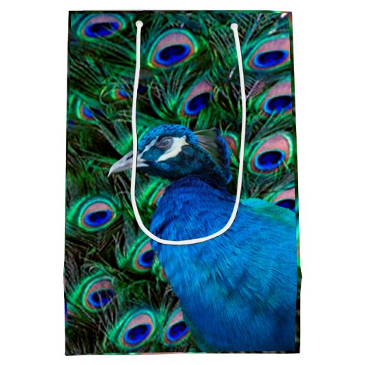 Peacock en Veer Medium Cadeauzakje (Achterkant)