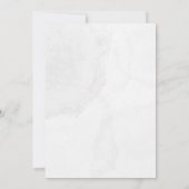 Peacock en veren bruiloft uitnodiging (Achterkant)