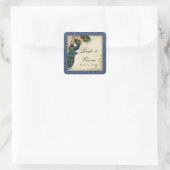 Peacock en veren Plechtige Labels voor zegels (Tas)