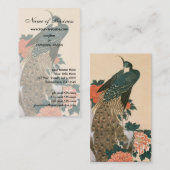 Peacock en volken door Ando Hiroshige Visitekaartje (Voorkant / Achterkant)