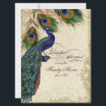 Peacock en Vrijgezellenfeest van veren Kaart<br><div class="desc">PAPIERSELECTIE: Dit is te zien op basispapier, een andere geweldige keuze zou zijn "metallisch ijs", een schoon wit, gepeld grijs oppervlak. Het zou ook mooi zijn op "Champagne Metallic" linen, vilt of een van de andere keuzes. COLOR PALETTE: tan, royal blue, green, en roest. ONTWERP: Dit antiek , geïnspireerde bruiloft...</div>