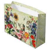 PEACOCK EN WILLIAM MORRIS GESCHENKZAK GROOT CADEAUZAKJE (Achterkant Gekanteld)