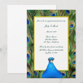 Peacock Engagement Party Uitnodiging (Voorkant / Achterkant)
