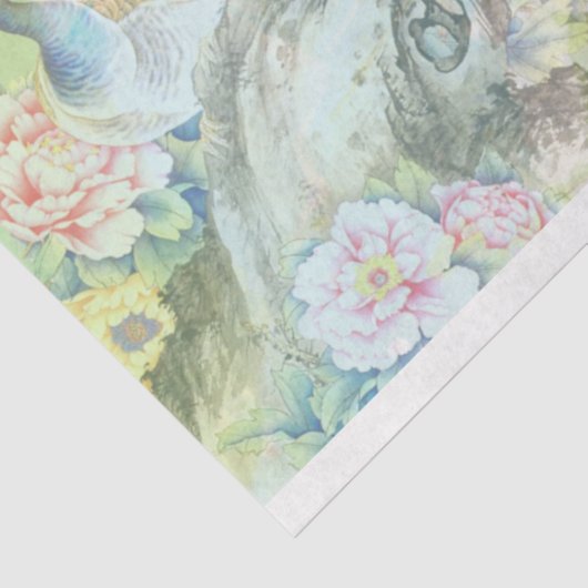 Peacock Ephemera 4 Tissuepapier (Detail)