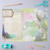Peacock Ephemera 5 Tissuepapier (Craft)