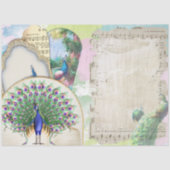 Peacock Ephemera 6 Tissuepapier (Voorkant)