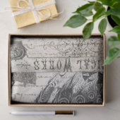 Peacock Ephemera Collage Tissuepapier (Geschenk)