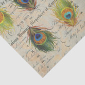 Peacock Ephemera Complimentary Decoupage Paper Tissuepapier (Detail)