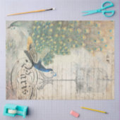 Peacock Ephemera Decoupage Paper left Tissuepapier (Craft)