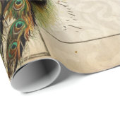 Peacock Ephemera-ontkoppelpapier Cadeaupapier (Rol Hoek)