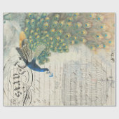 Peacock Ephemera-ontkoppelpapier Cadeaupapier (Vlak)