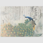 Peacock Ephemera-ontkoppelpapier Tissuepapier (Voorkant)