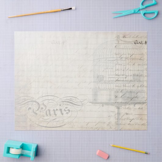 Peacock Ephemera-ontvlechtingspapier Tissuepapier (Craft)