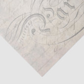 Peacock Ephemera-ontvlechtingspapier Tissuepapier (Detail)