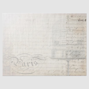 Peacock Ephemera-ontvlechtingspapier Tissuepapier