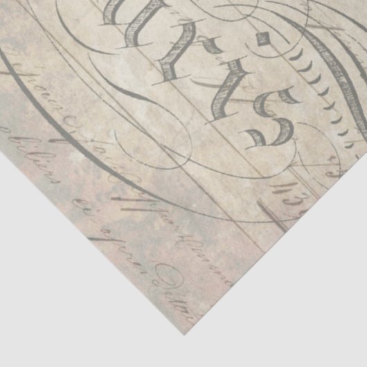 Peacock Ephemera-ontvlechtingspapier Tissuepapier (Detail)