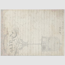 Peacock Ephemera-ontvlechtingspapier Tissuepapier