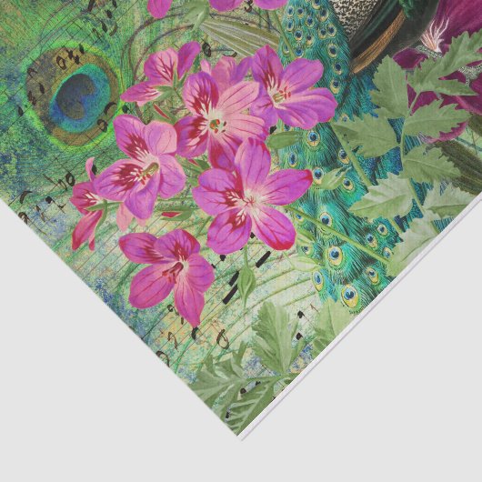 Peacock Ephemera Tissuepapier (Detail)