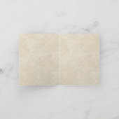 Peacock & Etsen Bruiloft Dank u Opmerkingen Bedankkaart (Binnen)