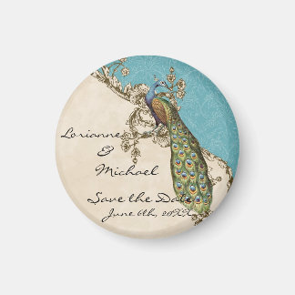  Peacock & Etsen Sla de datum op Magneet