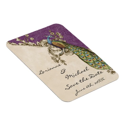 Peacock & Etsen Sla de datum op Magneet (Rechterzijde)