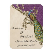 Peacock & Etsen Sla de datum op Magneet (Verticaal)