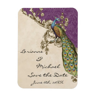 Peacock & Etsen Sla de datum op Magneet