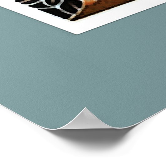  Peacock Exhibition Poster Print (Hoek)