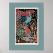  Peacock Exhibition Poster Print (Voorkant)