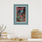 Peacock Exhibition Poster Print (Keuken)