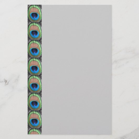 Peacock Eye Stationery Briefpapier (Voorkant)